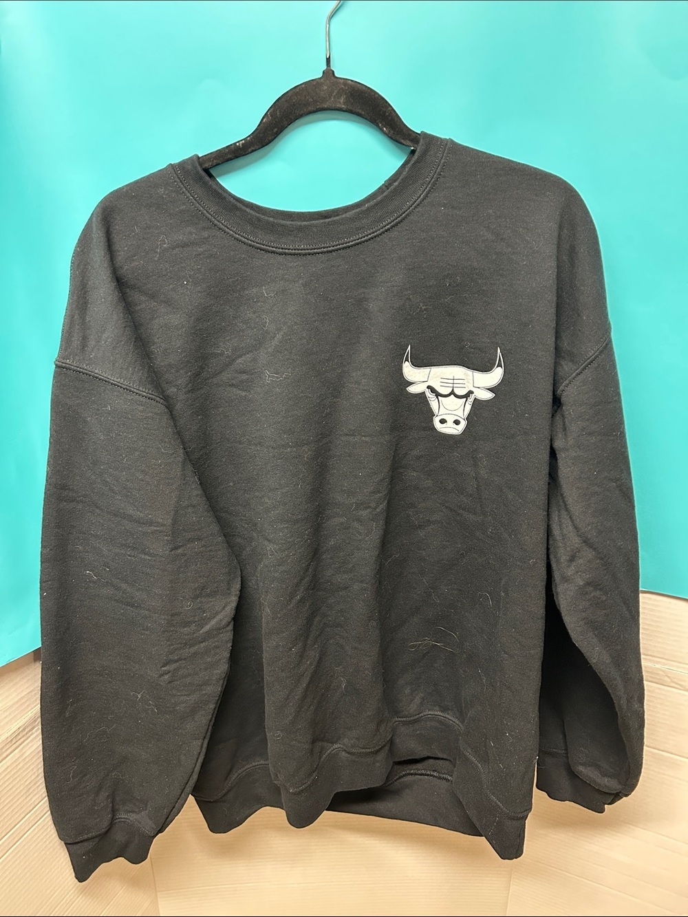 NBA Black Sweatshirt with White Logo Tag